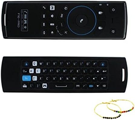 Mele F10-PRO 2.4G Wireless Keyboard 2 in 1 Intelligent Voice Remote Control for PC TV Media Player + Blueskysea Free Gift Happiness Grass Ring Bracelets