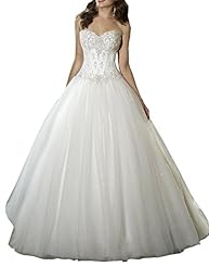 Strapless Sheath Tulle  Beaded  Ball Gown  Dress