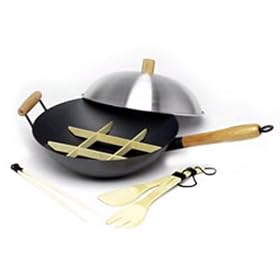 Typhoon Professional 14" 6 Pce Non-Stick Wok Set