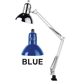 lamps beautiful contemporary office task desk study swing arm light by litesource--blue--excellent customer service--see our feedback.