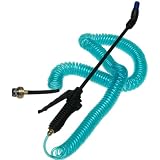 Plastair SpringJet 50-Foot Coiled Water Hose and Wand Set, Ocean Blue #PUJ250B93OT by Plastair