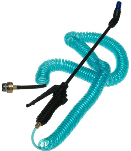 Plastair SpringJet 50-Foot Coiled Water Hose and Wand Set, Ocean Blue #PUJ250B93OT