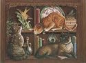Art Poster Print - Birdwatchers - Artist: Janet Kruskamp - Poster Size: 17 X 13 inches