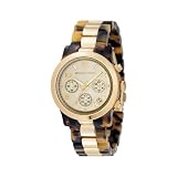 Image of Michale Kors Mk5138 Ladies Watch with Tortoise Gold Plated Bracelet and Gold Dial