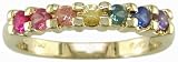 18KT Rainbow Sapphire Band