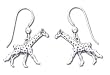 Giraffe Solid Sterling Silver Earrings
