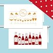 Wine Kitchen Towel Set in Gift Box - 100% Cotton