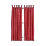 Tadpoles Basic Solid Red 2-pc. Set  84" Curtain Panels by 