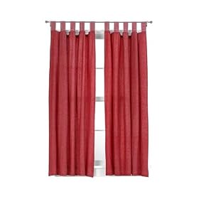 Buy Tadpoles Basic Solid Red 2-pc. Set  84" Curtain Panels by Tadpoles now!
