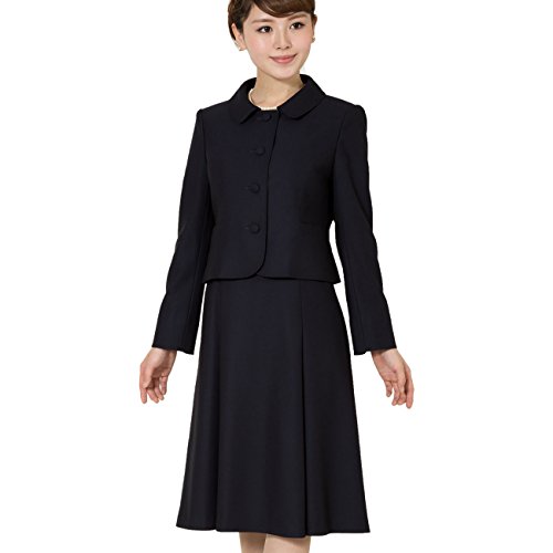 【メアリーココ】 LEV-TO114 濃紺 フォーマル アンサンブル 鹿の子織り ジャケット ワンピース お受験ママ スーツ