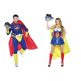 Beer Man & Beer Girl Adult Standard Couples Costume Set