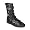 Black Canvas/ White Stitching