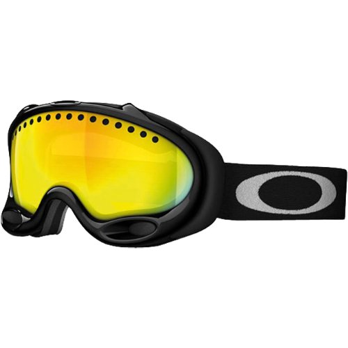 Oakley Unisex-Adult A Frame Snow Goggles (Jet Black, Fire) Oakley Unisex-Adult A Frame Snow Goggles (Jet Black, Fire)