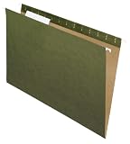 Pendaflex Essentials Hanging Folders, 25 Per Box, 1/3 Cut, Legal, Green (81621)