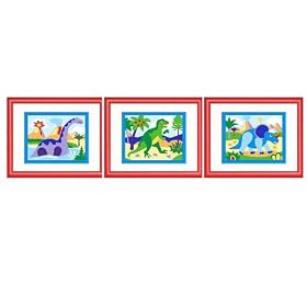 Dinosaurland Set of 3 Framed Prints by Olive Kids