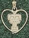 Anderson Jewelry Texas Tech Red Raiders New Bevel Heart Gold Charm