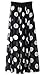 Urban CoCo Women's Fashion Chiffon High-Waist Summer Long Maxi Skirt (XX-Large, Black)