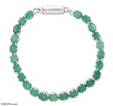 Onyx bracelet, 'Aura of Life' 0.2 W 7.3 L