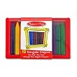 Melissa & Doug Triangular Crayon Set (12 pc)