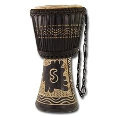 Afrikanische Trommel "Djembe", medium, schwarz