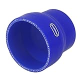uxcell シリコンホース減速機　シリコン　ブルー　64mm－80mm　カプラー　ターボ