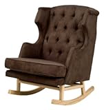 Nurseryworks Empire Rocker in Mocha with Light Legs