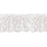 Floral Eyelet 2-5/8" Wide 10 Yards-White
