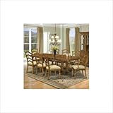 IMAGE OF Kingston 7 Piece Trestle Dining Table Set in Antique Oak