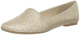 Nine West Women's Panto Flat,Light Gold Glitter Synthetic,7.5 M US
