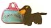   - Aurora MINI FANCY PALS PET CARRIER PURSE - GIRLS RULE DACHSHUND Plush