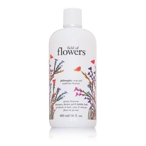 philosophy Field of Flowers Peony Blossom Shampoo, Shower Gel and Bubble Bath 16 oz.
