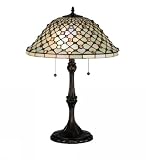 25 Inch H Diamond & Jewel Recurve Table Lamp Table Lamps