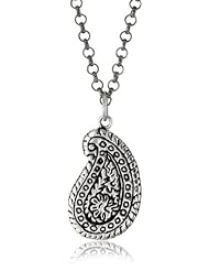 ROTENIER "Paisley" Sterling Silver Antiqued Necklace