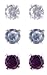 Set of Three Sparkling Cz Stud Earrings -3 mm title=