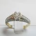 14K Two-Tone Gold Diamond Engagement Ring`