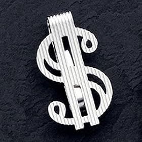 Sterling Silver Dollar Sign Money Clip