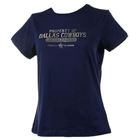 Dallas Cowboys Silver Foil Property of Cheerleaders T-Shirt