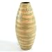 Handmade Spring Fresh Ceramic Flower Bud Vase With Green And Cream Swirl Design