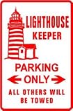 LIGHTHOUSE KEEPER PARKING marine boat sign