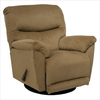 Juniper Velvet Chaise Swivel Glider Recliner Color: Chocolate