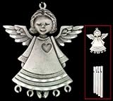 Small Pewter Wind Chime - Angel - Small Wind Chime