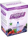 Fiber On The Go - Single Serving Prebiotic Fiber with Stevia, Triple Berry (30 Packets)