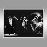 MICHAEL JACKSON TRIBUTE BLACK FRAMED A2 CANVAS ART PRINT