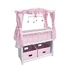 Doll Canopy Crib with Mobile
