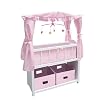 Doll Canopy Crib with Mobile