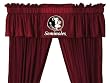 NCAA Florida State Seminoles - 5pc Jersey Drapes Curtains and Valance Set FSU Noles