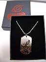 NARUTO Manga Anime: Gaara dog tag necklace + Pin