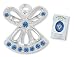 SEPTEMBER SAPPHIRE Birthstone Wings & Wishes Angel Tac Pin