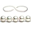 AugustinaJewelry AAA Quality 18 Inch Round 7.5-8.0mm White Akoya SaltWater Cultured Pearl Necklace
