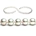 AugustinaJewelry AAA Quality 18 Inch Round 7.5-8.0mm White Akoya SaltWater Cultured Pearl Necklace